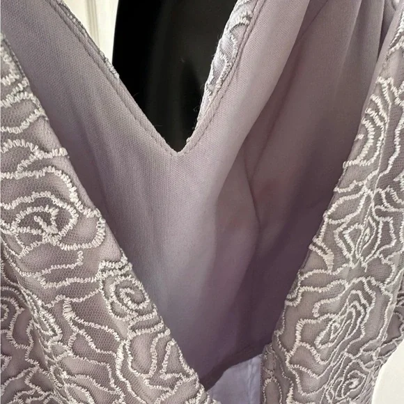 SHEIN Silver High Low Dress NEW. - Picture 5 of 5